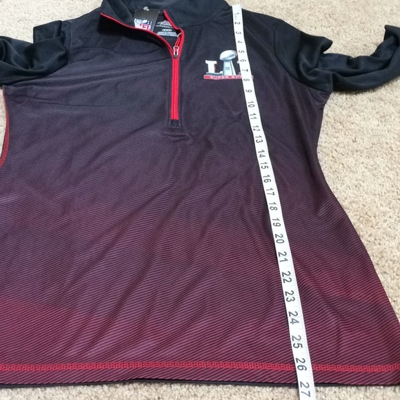 NFL medium black combo L/S half zip tee - Picture 8 of 8